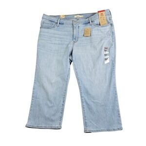 Levi's 311 Shaping Skinny Capri Women 20W Light Blue Stellar Stretch Jeans New
